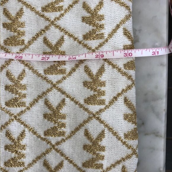 MICHAEL KORS Infinity Scarf Gold White Metallic NWOT - Picture 14 of 16